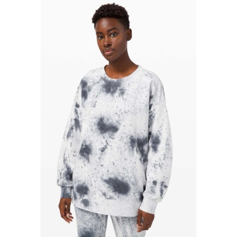 Lululemon Perfectly Oversized Crew *Tie Dye Marble Dye *lululemon X Barrys